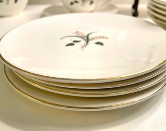 Vintage MCM Edwin Knowles Forsythia X 2247 E 1 Dinnerware
