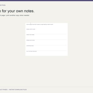 Content Repurpose Planner: Actual product page / print another copy when needed