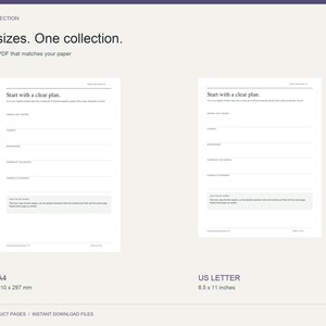 Content Repurpose Planner: Choose the PDF that matches your paper