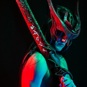 Casco de cosplay de Yone - League of Legends