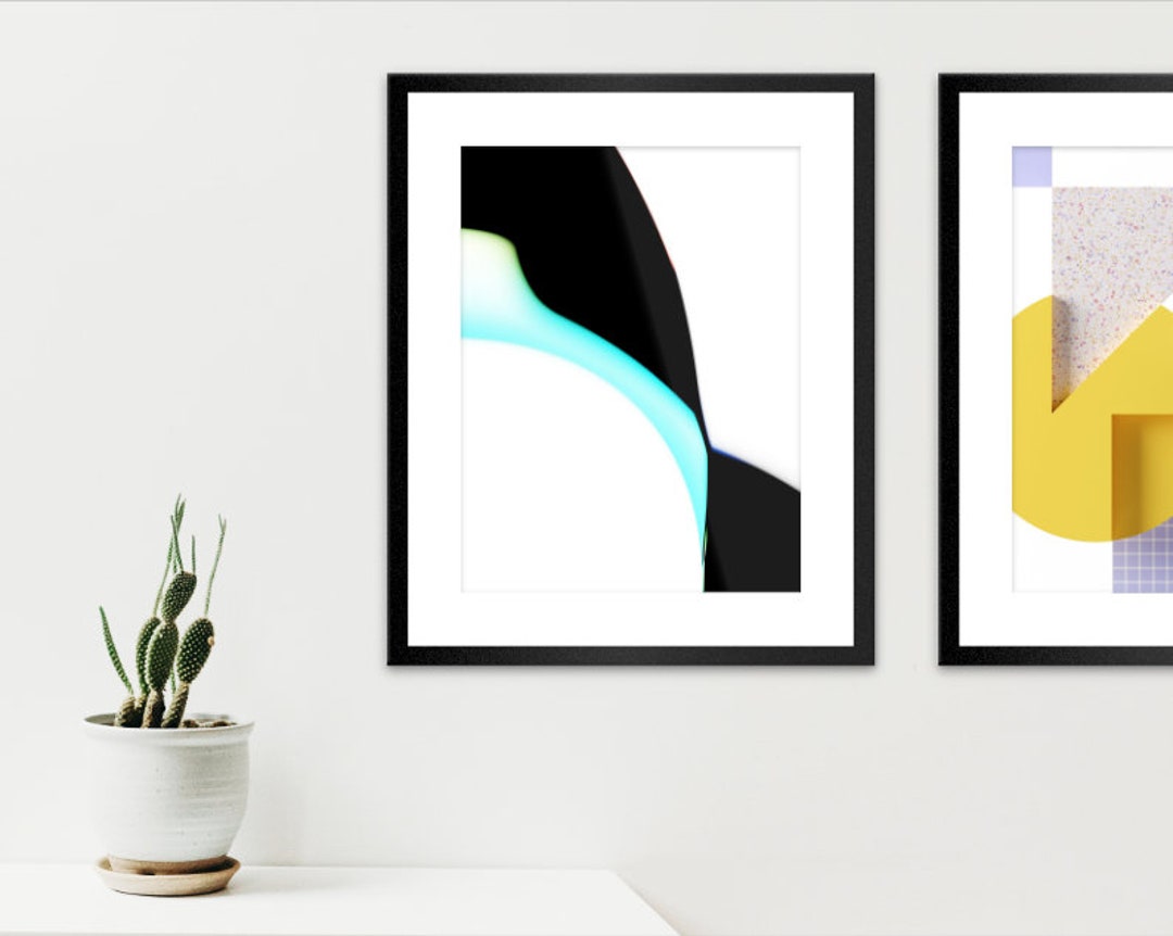Modern Black and White Wall Art | Unframed Satin Poster | Original ...