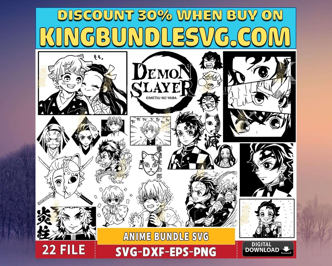 20 File Anime Bundle Svg Eps Dxf Png Mega Anime Bundle SVG - Etsy