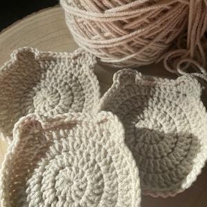 Crochet Bear Coasters (Pack of 2)