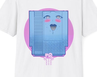 Retro Game Cartridge Blow Unisex Softstyle T-Shirt, Retro Game Shirt, 8bit Shirt, Gaming Meme Shirt