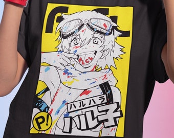Fire Style Japanese Streetwear Paint Girl Unisex Graphic Tee