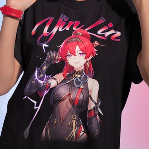 Wuthering Waves YinLin Unisex Softstyle T-Shirt, Wuthering Waves Shirt, YinLin Shirt, Rover Shirt, Gacha Game Shirt