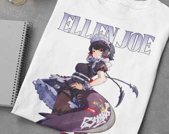 Ellen ZZZ Character Softstyle T-Shirt, Zenless Zone Zero Shirt, Zenless Ellen Shirt