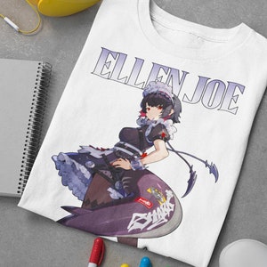 T-shirt doux Ellen ZZZ avec personnage, chemise Zenless Zone Zero, chemise Zenless Ellen