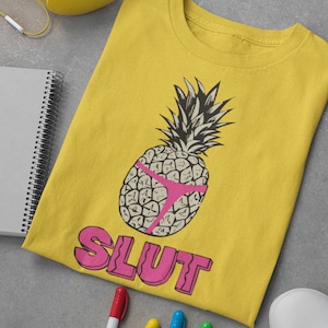 Pineapple Slut Unisex Graphic Tee, Pop Culture Tee, Pineapple Shirt, Comedy TV Show, B99 Quote, Humor Tee, Television Merch