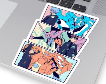 Eva Mech Comic Kiss-Cut Stickers