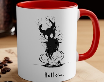 Hollow Knight Hollow Accent Coffee Mug, Indie Game, Hollow Knight, SilkSong Cup, Gamer, Drinkware, Kitchenware, Tableware, Tea, Coco, Gift