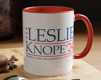 Knope 2024 Accent Coffee Mug, Parks and Recreation Mug, Leslie Knope Mug, Leslie Knope Merch, Leslie Knope 2024, The Office Mug, Nerdy Gift