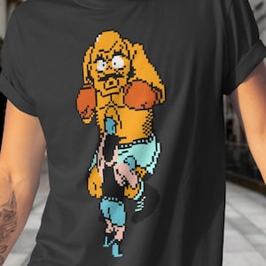 Punch Out Vintage Boxing Bull Unisex Grafik T-Shirt, Punch Out Shirt, klassisches Gaming Shirt, Retro Gamer Kleidung, NES Gamer