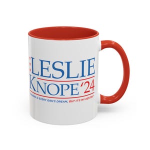 Knope 2024 Accent Coffee Mug, Parks and Recreation Mug, Leslie Knope Mug, Leslie Knope Merch, Leslie Knope 2024, The Office Mug, Nerdy Gift image 8