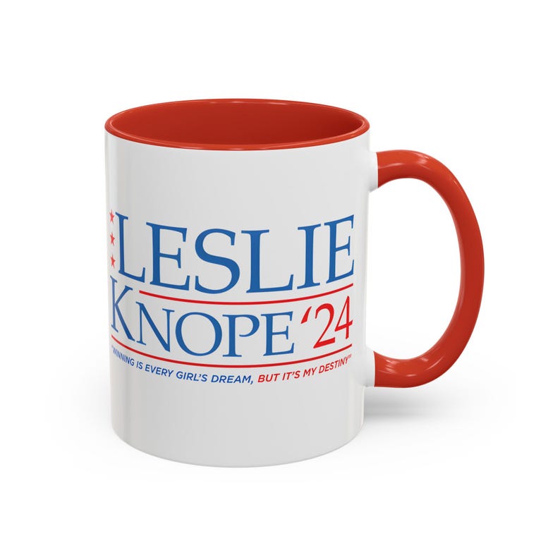 Knope 2024 Accent Coffee Mug, Parks and Recreation Mug, Leslie Knope Mug, Leslie Knope Merch, Leslie Knope 2024, The Office Mug, Nerdy Gift image 8