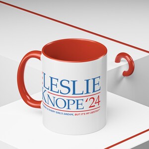 Knope 2024 Accent Coffee Mug, Parks and Recreation Mug, Leslie Knope Mug, Leslie Knope Merch, Leslie Knope 2024, The Office Mug, Nerdy Gift image 6