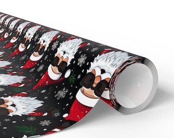 Funny Santa Claus in Sunglasses Wrapping Paper Rolls