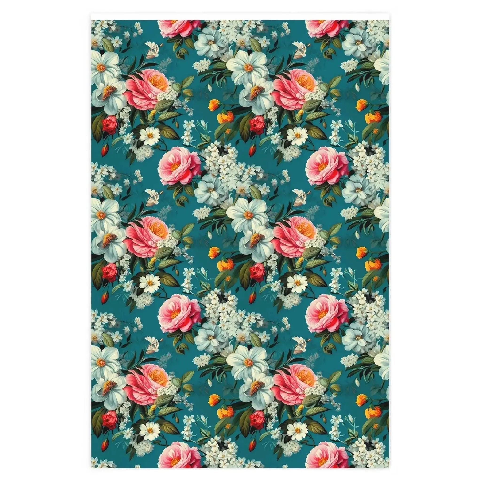 Southern Flowers Wrapping Paper Roll