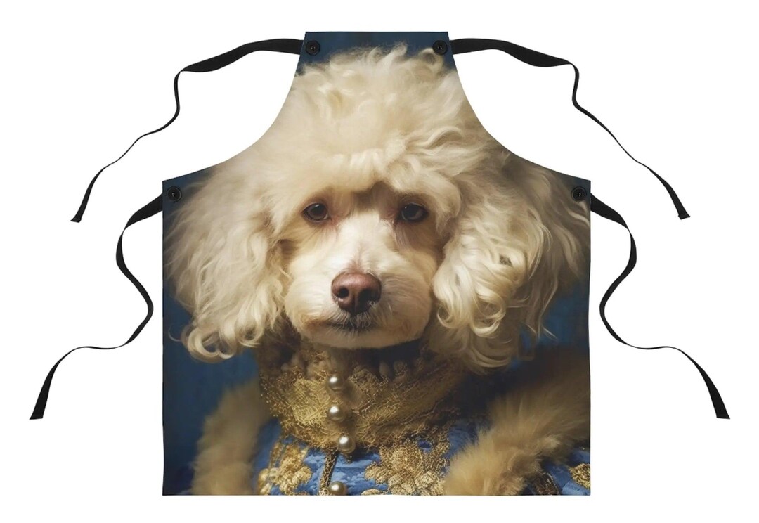 Funny Poodle Apron | Victorian Dog Apron | Gift for Backyard BBQ Master ...