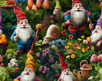 Garden Gnome Gift Wrapping Paper – Whimsical Wrap Roll