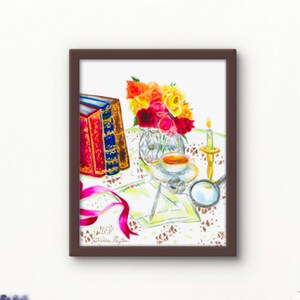 Stampa artistica: Scrivania vittoriana