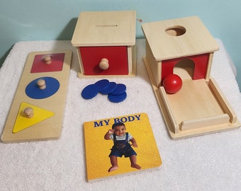 Montessori 'Bundle C' | Wooden Toy | Baby & Toddler Toy | Montessori Toy | Waldorf | Playtime