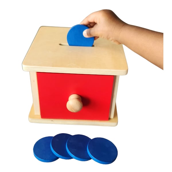 Coin Box | Wooden Toy | Baby & Toddler Toy | Montessori Toy | Waldorf | Playtime