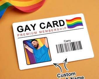 Custom Photo Wallet Card: Personalized LGBT Pride Keepsake