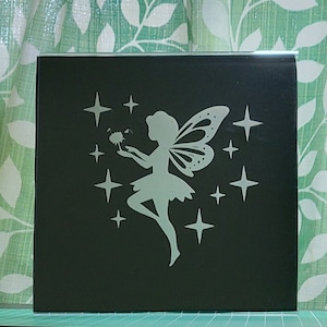 Fairy Decal, Car Window Decal, Fairy Car Decal, Cute Car Decals, Cute Fairy Silhouette, Car Window Stickers, Fairies Decal, Fairy Stickers