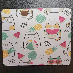 Cat Mouse Pad, Cats Mousepad, Gaming Mouse Pad, Work Mousepad, Desk Accessory, Cute Cats, Cat Lovers, Cat Mousepad, Cute Desk Accessories