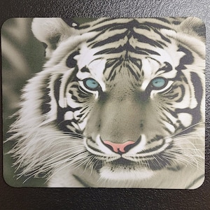 Tiger Mouse Pad, Gaming Mouse Pad, Work Mousepad, Cute Mousepad, Desk Accessory, Cute Desk Accessories, Tiger Gifts, Big Cats, Cute Tiger