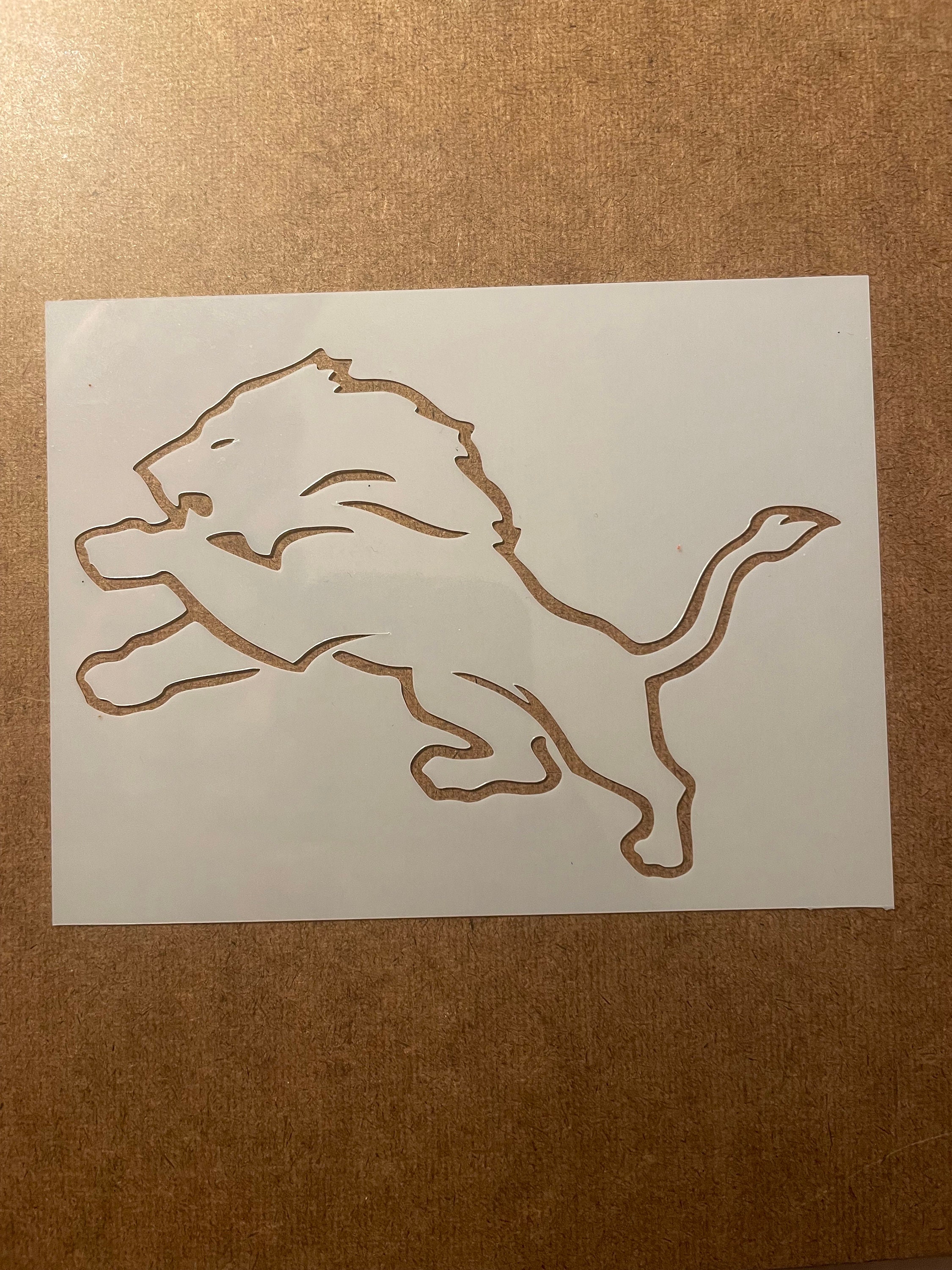Detroit Lions Stencil - Etsy