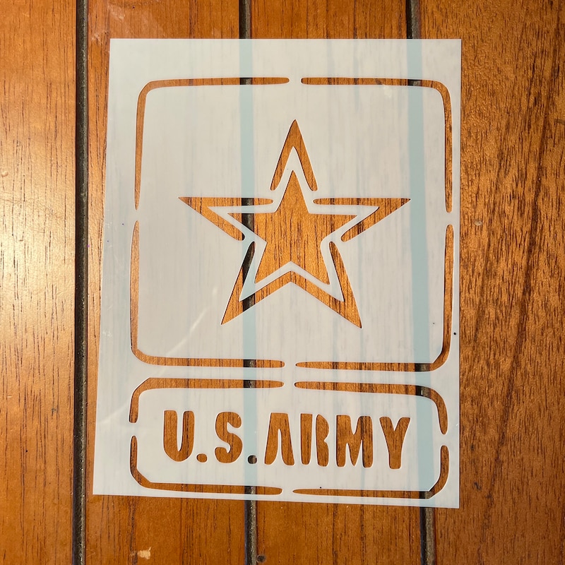 Us Army Stencil Etsy