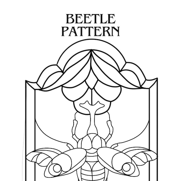 Beetle Stained Glass Pattern Download