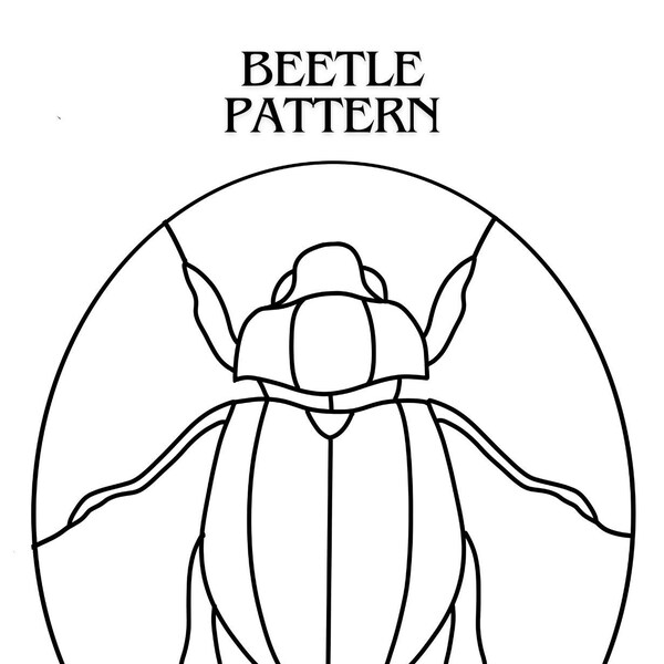 Beetle Stained Glass Pattern Download