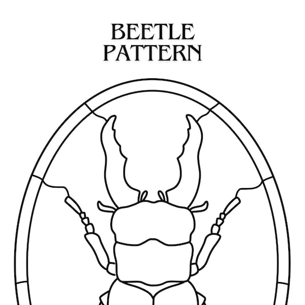 Beetle Stained Glass Pattern Download