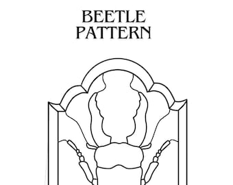 Stained Glass Insect, Stained Glass Beetle Pattern, Digital Download ...