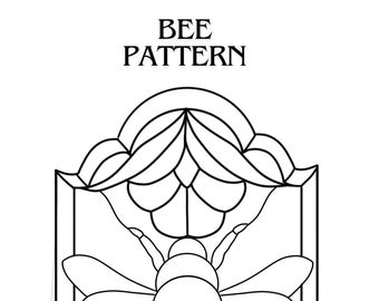 Stained Glass Bee Pattern (Download)