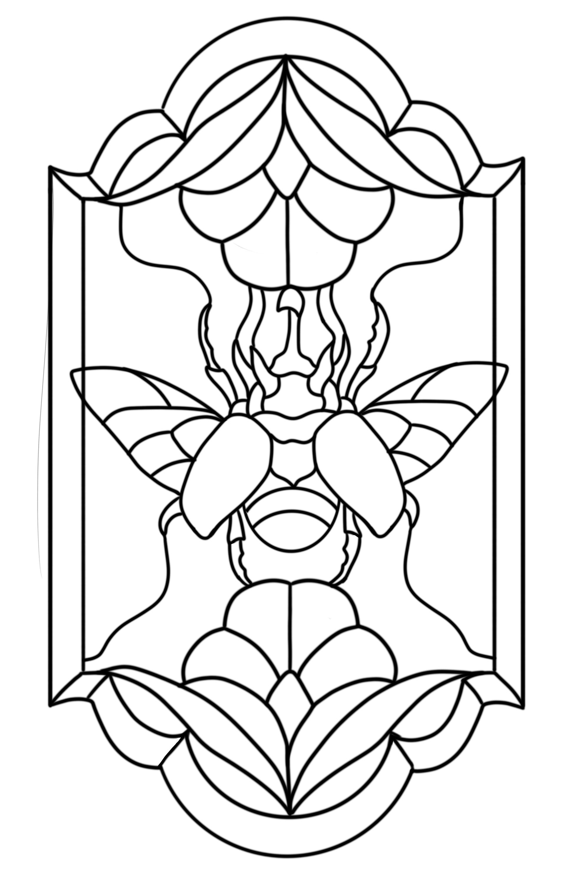 Beetle Stained Glass Pattern Download - Etsy