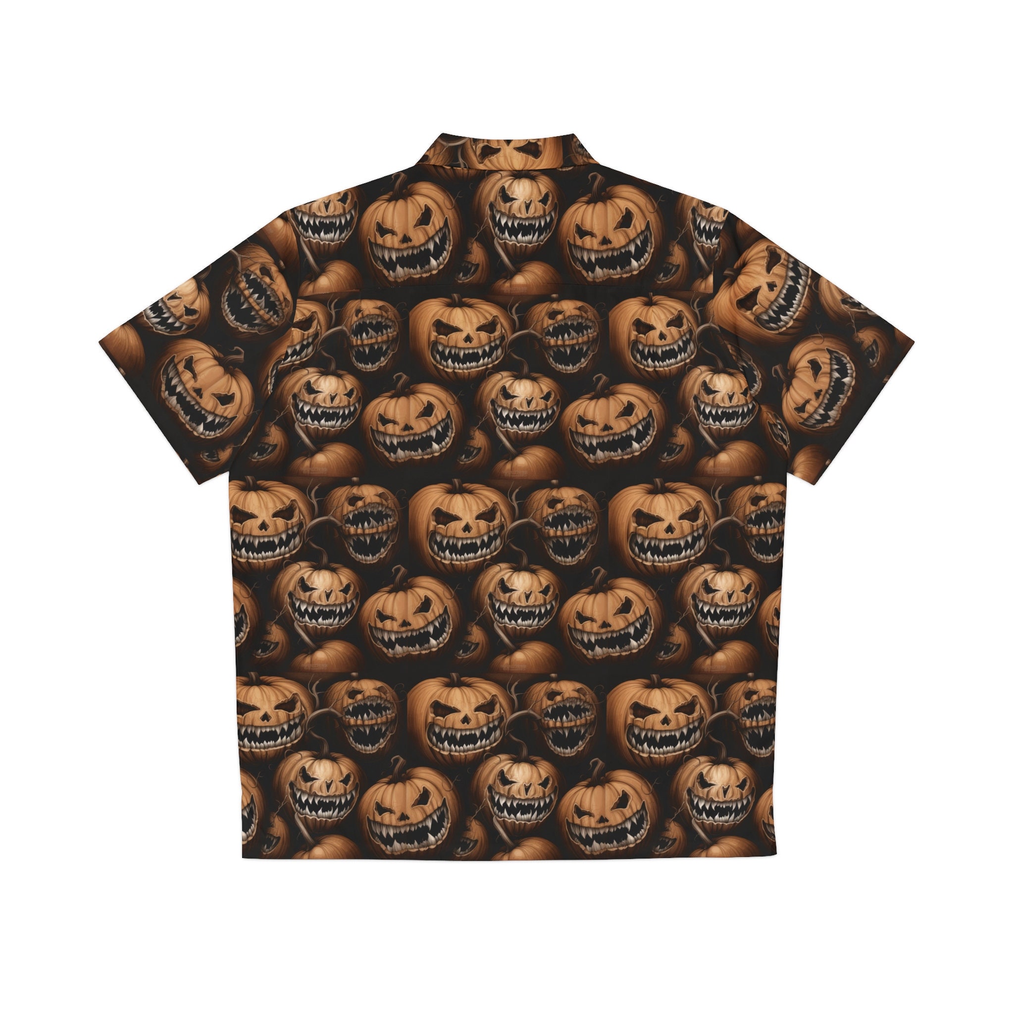 Unisex Halloween Hawaiian Shirt: Monochrome Scary