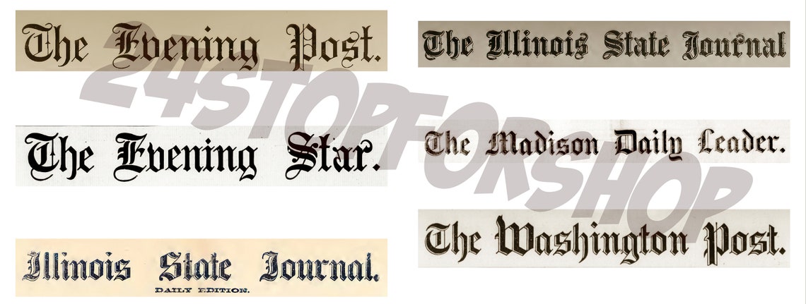 24 Old Newspaper Names Vintage Newspaper Lables Old Signs Etsy 24-old-newspaper-names-vintage-newspaper-lables-old-signs-etsy