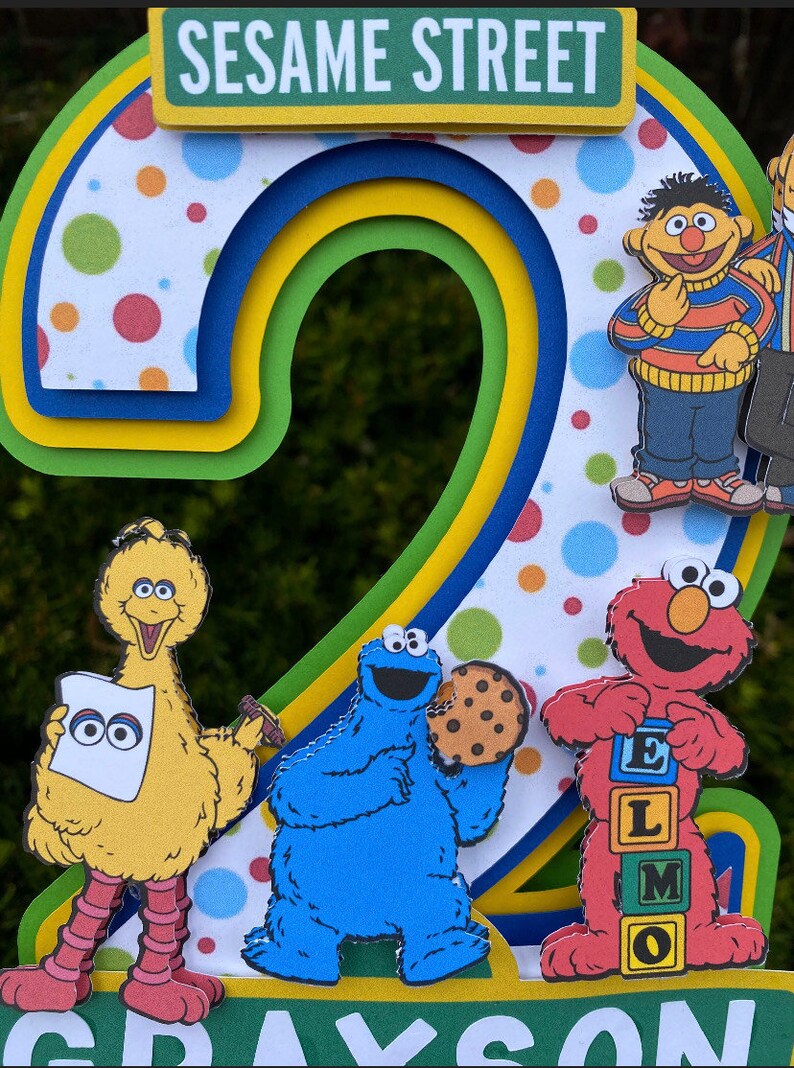 Elmo Cake Topper Birthday Party Decor Supplies Birthday Etsy