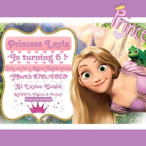 Cartes d'anniversaire de princesse