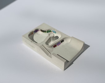 Graffiti Skatepark Concrete Rolling Tray, Graffiti Incense Stick Holder