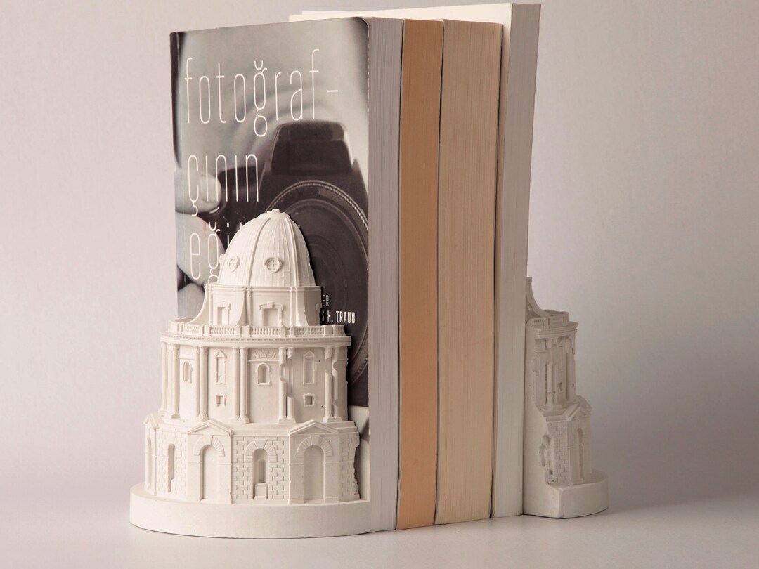Oxford University Radcliffe Camera Bookend / Concrete Heavy Bookholder Etsy