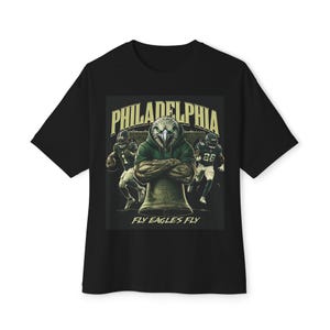 Muscular Eagle Football Fan Oversized Tee, Philadelphia Sports Apparel, Vintage Streetwear, Unisex Tee Shirt, Football Lover Gift