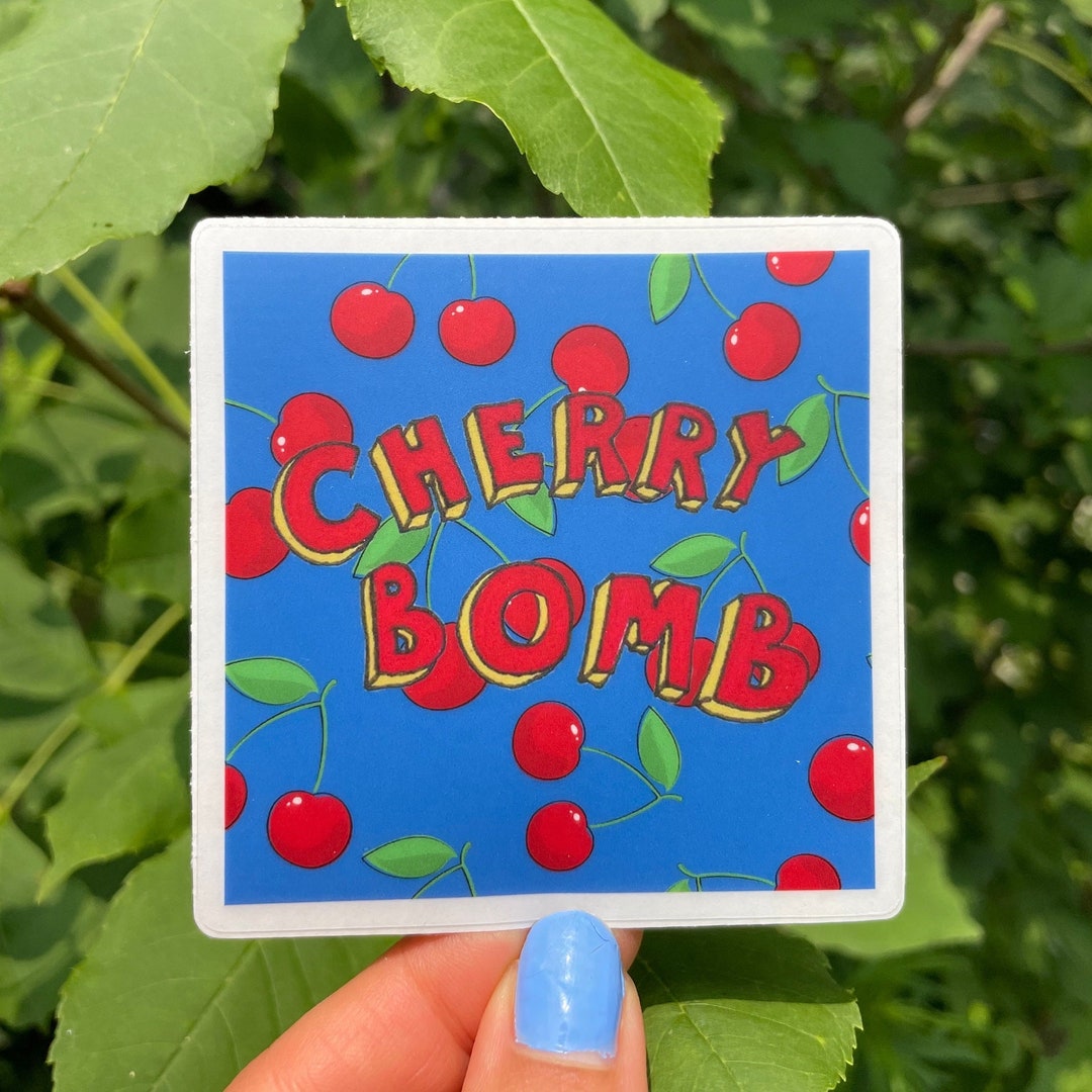 Cherry Bomb Beer Vinyl Decal Sticker - Waterproof, For Car, Cup, Laptop, Or Refrigerator