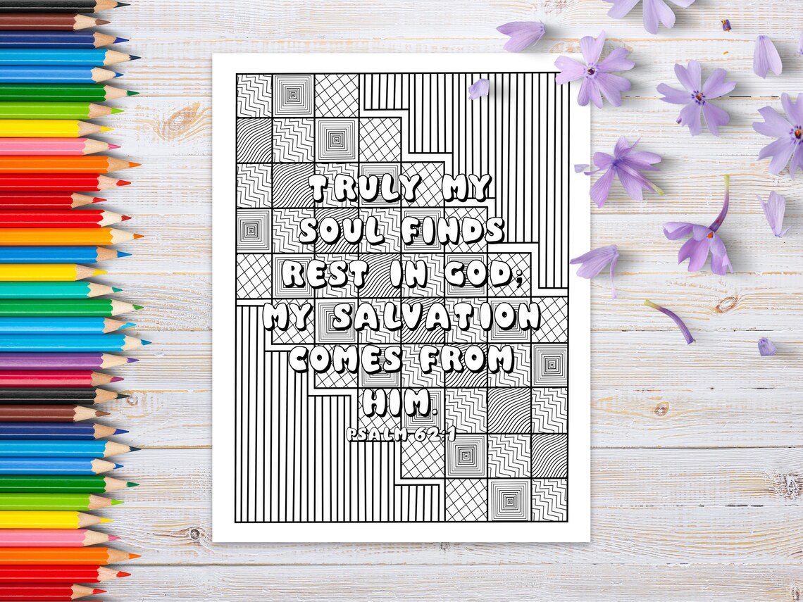 20 Bible Verse Coloring Pages for Adults | PRINTABLE DIGITAL FILE - Etsy