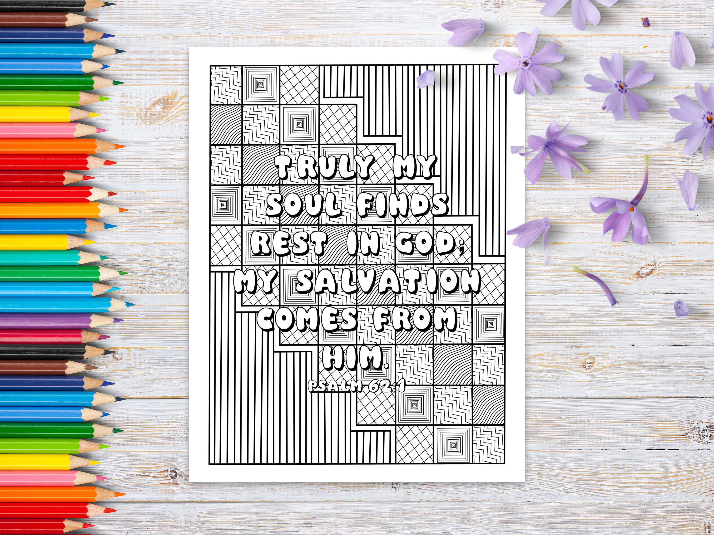 20 Bible Verse Coloring Pages for Adults | PRINTABLE DIGITAL FILE - Etsy