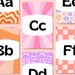 Retro Classroom Decor Bundle - Alphabet Posters & Bulletin Board Kit ...